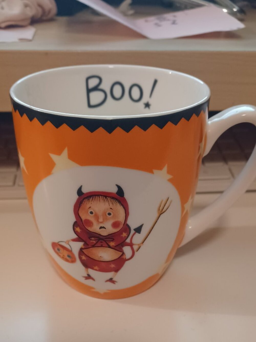 Trick or Treat Ware Lori C Mitchell Lil Devil Mug for MaryRoe979